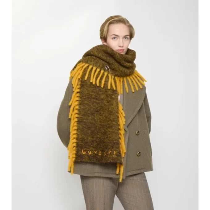 Alpaca Wool Blend Happy Scarf
