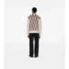 Argyle Check Wool Blend Sweater