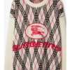 Argyle Check Wool Blend Sweater
