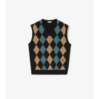 Argyle Wool Sweater Vest