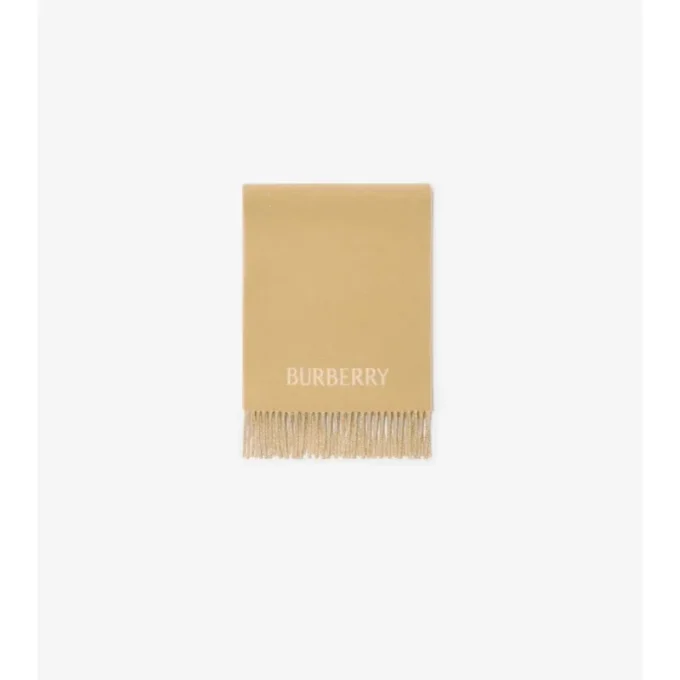 B Crest Cashmere Scarf