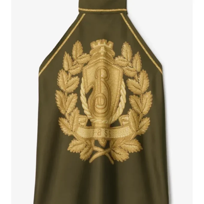 B Crest Silk Scarf Top