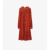 Baroque Silk Blend Velvet Dress