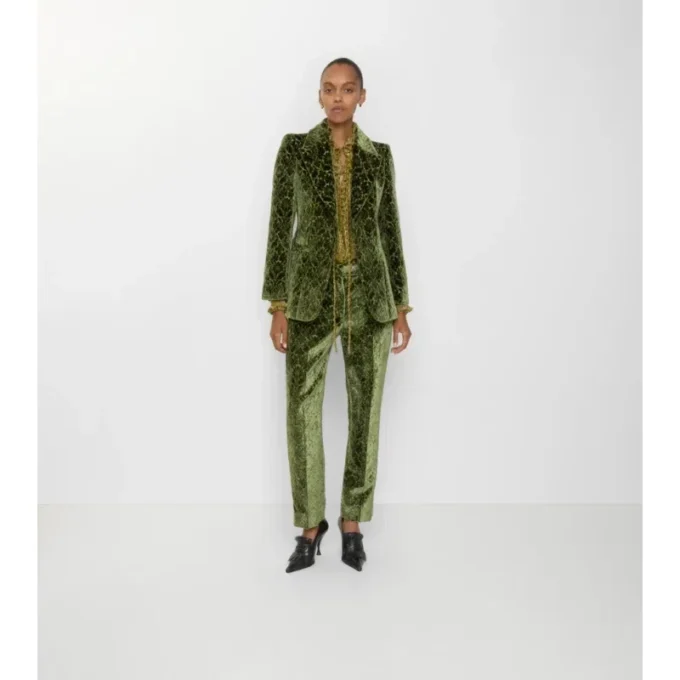 Baroque Velvet Tailored Trousers