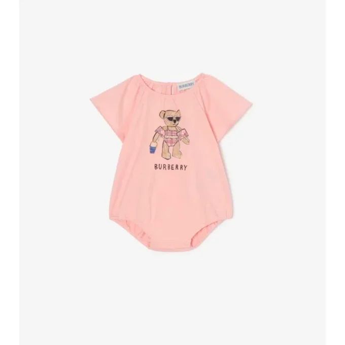 Beach Bear Cotton Bodysuit