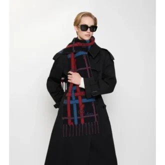 Belt Check Cashmere Scarf