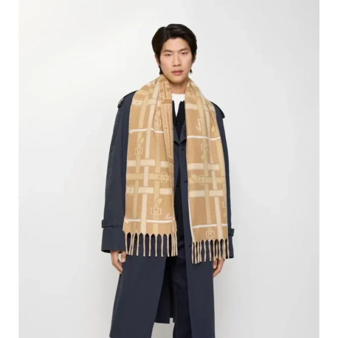Belt Check Cashmere Scarf
