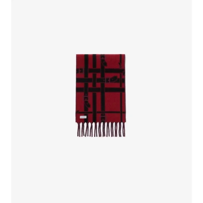 Belt Check Cashmere Scarf