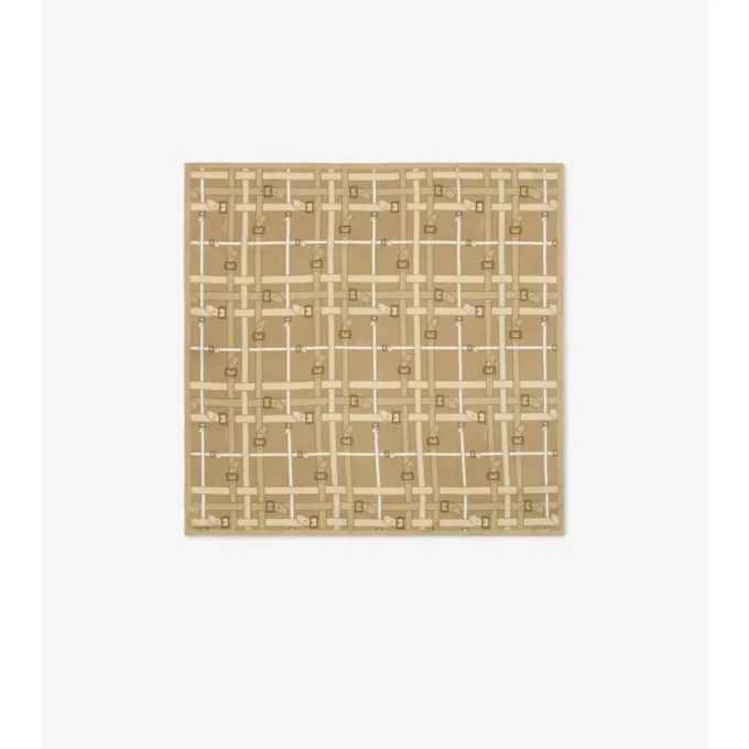 Belt Check Silk Scarf