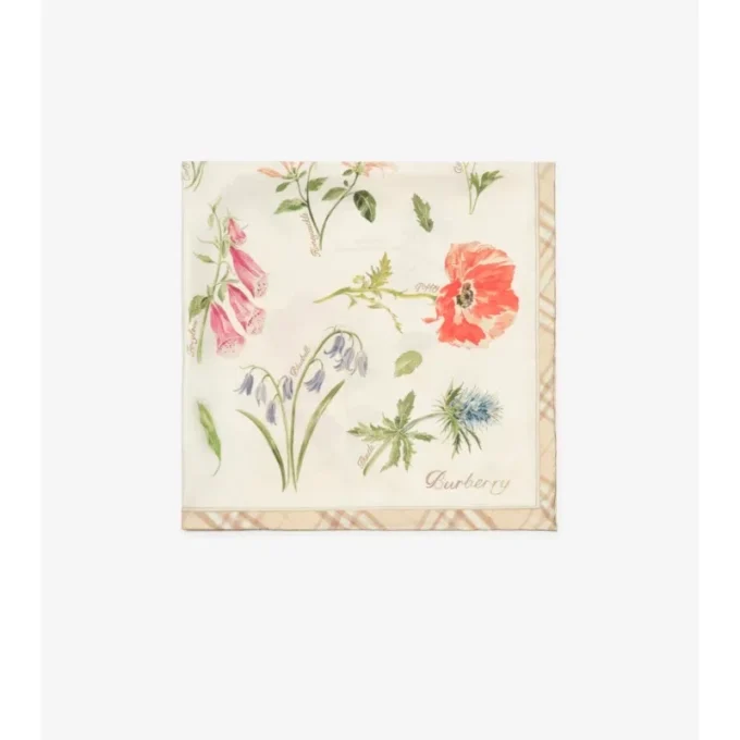 Blooms of Britain Silk Scarf