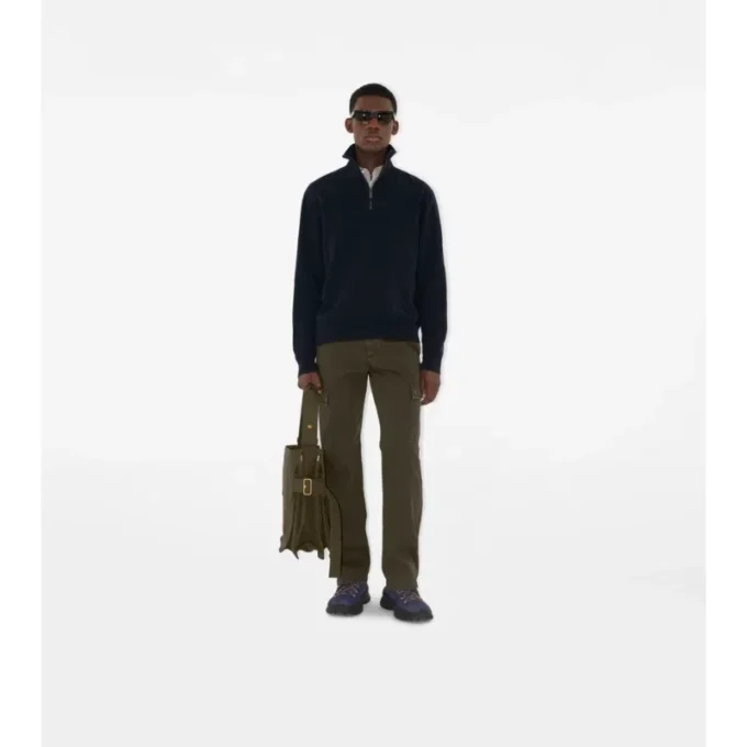 Cashmere Blend Half-Zip Sweater