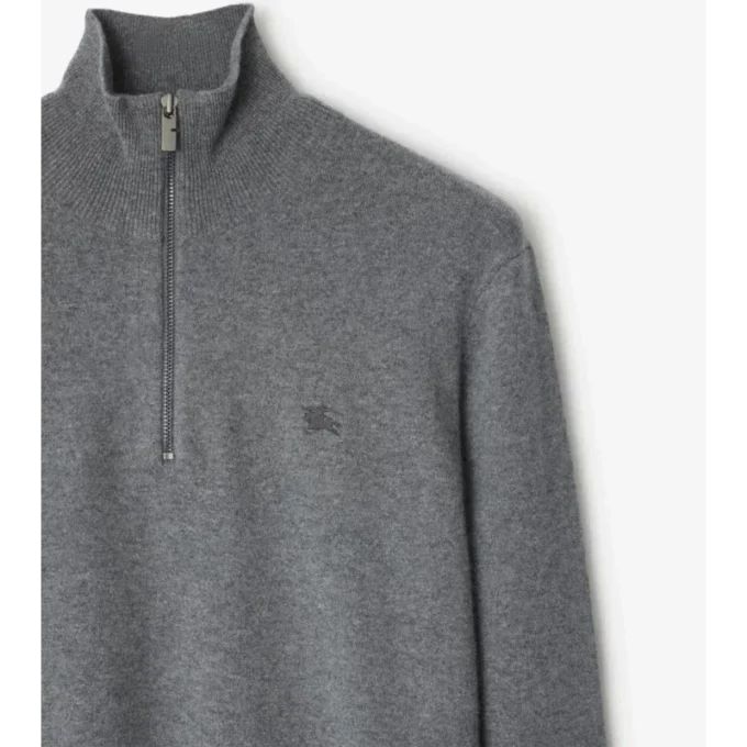 Cashmere Blend Half-Zip Sweater