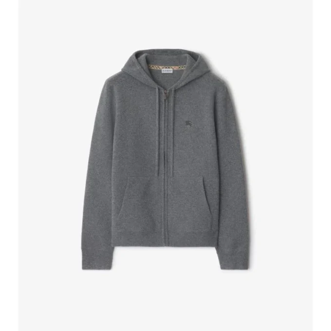 Cashmere Blend Zip Hoodie