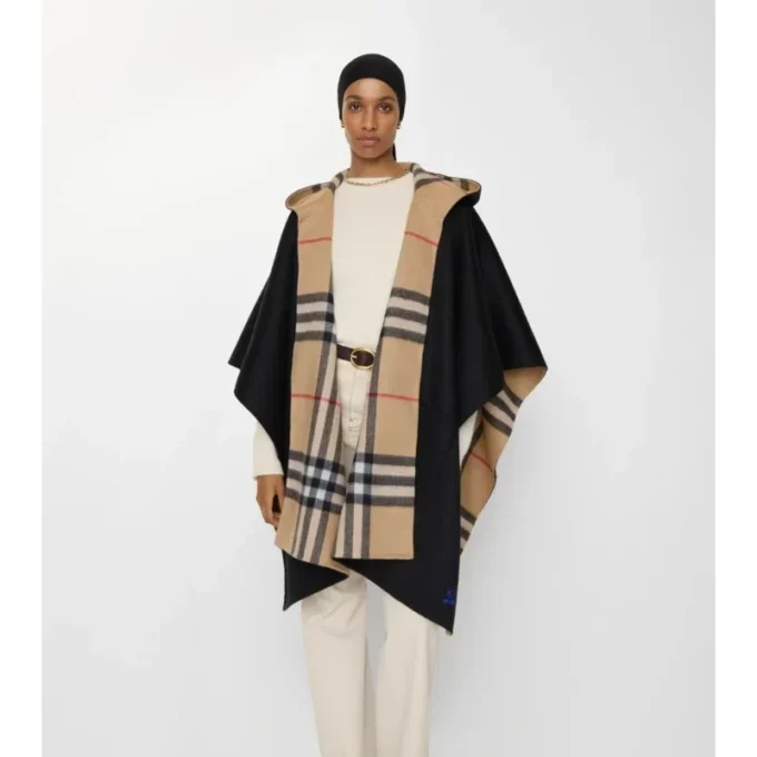 Cashmere Hooded Cape