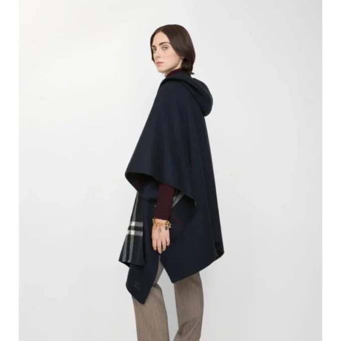 Cashmere Hooded Cape