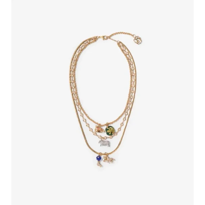 Charm Triple Layer Necklace 