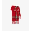 Check Alpaca Wool Blend Boucla Scarf