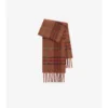 Check Alpaca Wool Blend Boucla Scarf