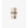 Check Alpaca Wool Blend Boucla Scarf