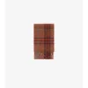 Check Alpaca Wool Blend Boucla Scarf
