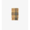 Check Alpaca Wool Blend Boucla Scarf