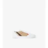 Check and Leather Sneakers