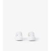 Check and Leather Sneakers
