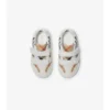 Check and Leather Sneakers