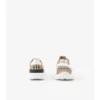 Check and Leather Sneakers