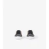 Check and Leather Sneakers
