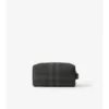 Check and Leather Travel Pouch