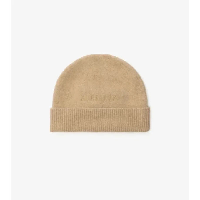 Check Bow Wool Cashmere Beanie