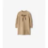 Check Bow Wool Cashmere Dress