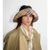 Check Brim Gabardine Hat
