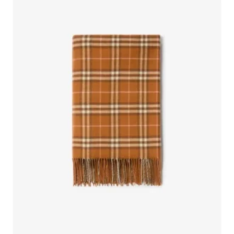 Check Cashmere Blanket