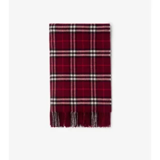 Check Cashmere Blanket