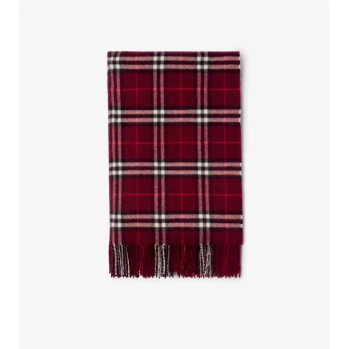 Check Cashmere Blanket