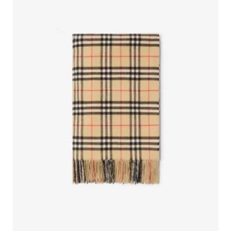 Check Cashmere Blanket