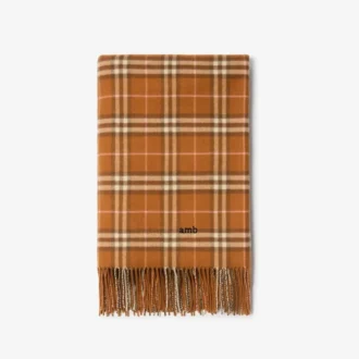Check Cashmere Blanket