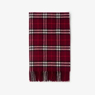 Check Cashmere Blanket