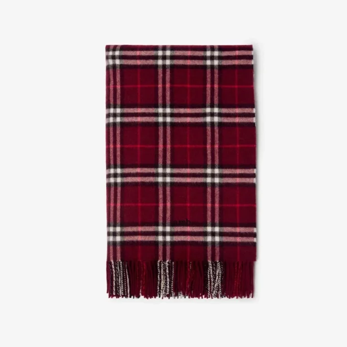 Check Cashmere Blanket