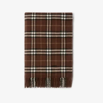 Check Cashmere Blanket