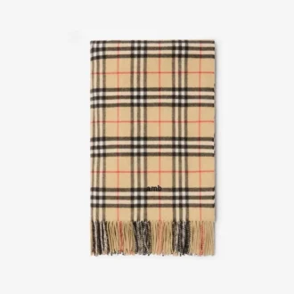 Check Cashmere Blanket