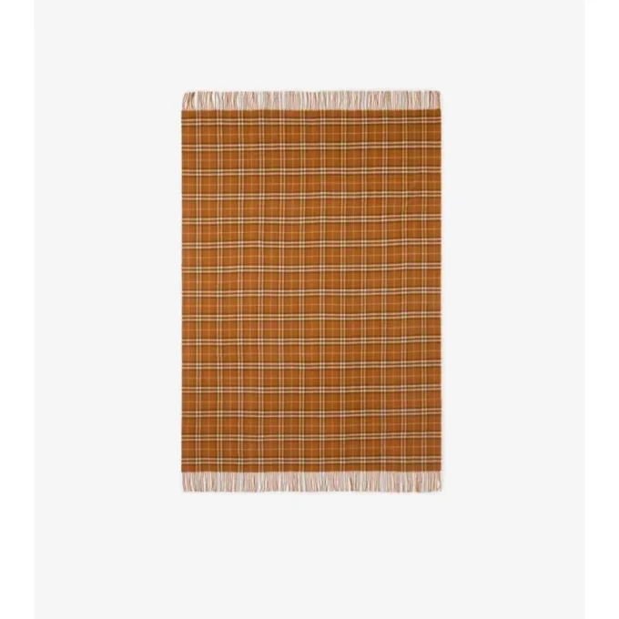 Check Cashmere Blanket