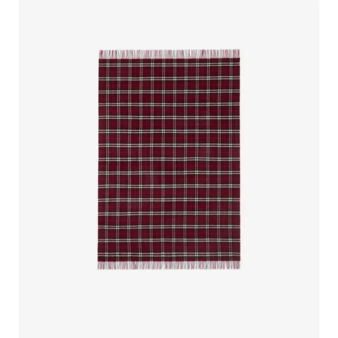 Check Cashmere Blanket