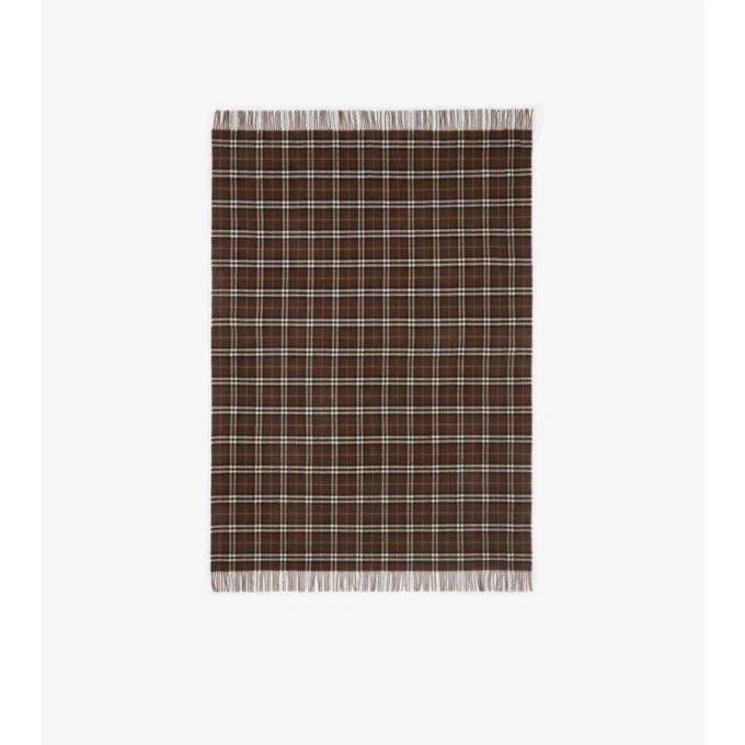 Check Cashmere Blanket