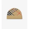 Check Cashmere Blend Beanie
