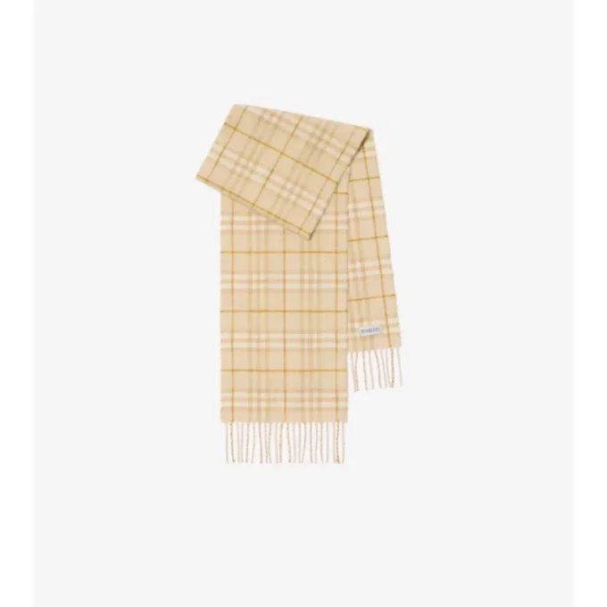 Check Cashmere Blend Scarf