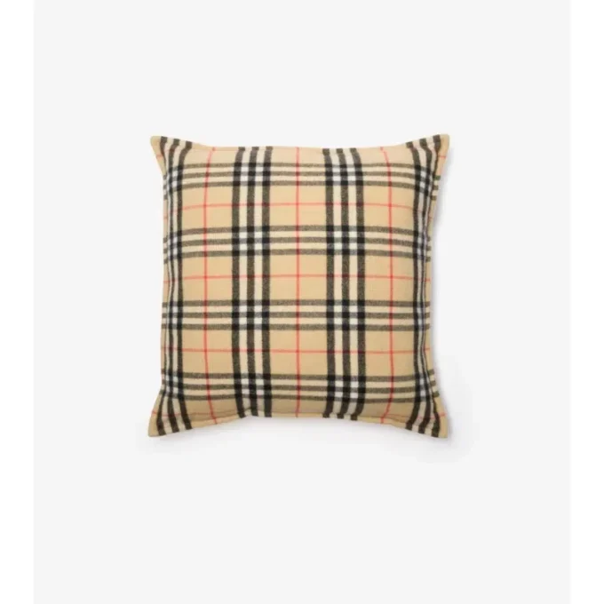 Check Cashmere Cushion