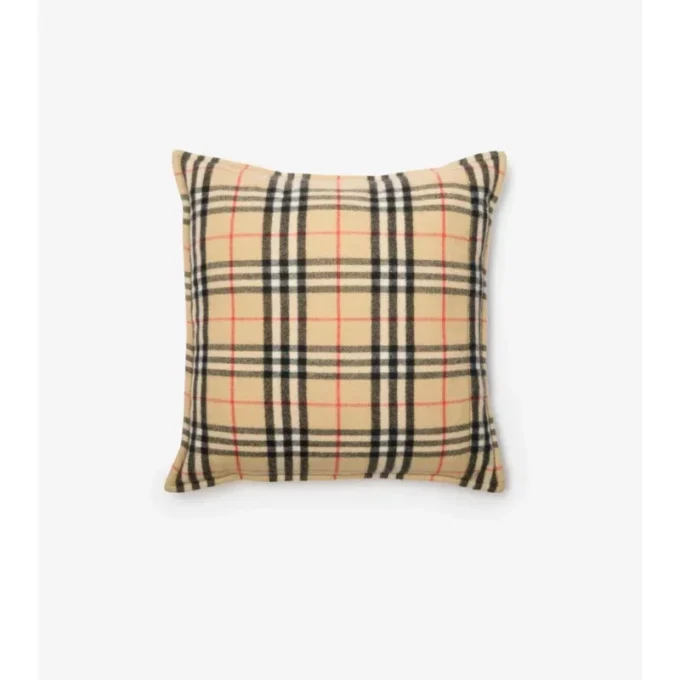 Check Cashmere Cushion